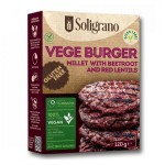 SOLIGRANO BURGER VEGAN ΠΑΝΤΖΑΡΙ & ΚΟΚΚΙΝΕΣ ΦΑΚΕΣ ΧΩΡΙΣ ΓΛΟΥΤΕΝΗ 120G