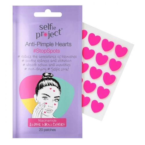 SELFIE PROJECT ANTI-PIMPLES PATCHES HEARTS 20τμχ