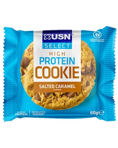 USN SELECT HIGH PROTEIN COOKIE 60g SALTED CARAMEL