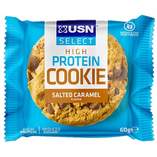 USN SELECT HIGH PROTEIN COOKIE 60g SALTED CARAMEL