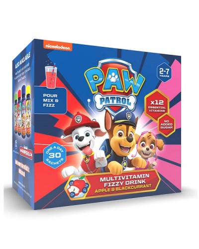 HEALTH FUEL PAW PATROL ΠΟΛΥΒΙΤΑΜΙΝΗ ΓΙΑ ΠΑΙΔΙΑ 2-7 ΕΤΩΝ ΜΗΛΟ ΚΑΙ ΦΡΑΓΚΟΣΤΑΦΥΛΟ 30 ΦΑΚΕΛΙΣΚΟΙ