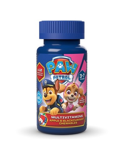 HEALTH FUEL PAW PATROL ΠΟΛΥΒΙΤΑΜΙΝΕΣ ΓΙΑ ΠΑΙΔΙΑ 3-7 ΕΤΩΝ ΜΗΛΟ ΚΑΙ ΦΡΑΓΚΟΣΤΑΦΥΛΟ 60 ΜΑΣΩΜΕΝΕΣ ΤΑΜΠΛΕΤΕΣ