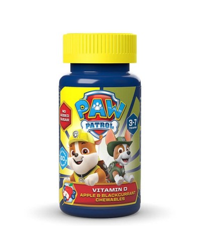 HEALTH FUEL PAW PATROL ΒΙΤΑΜΙΝΗ D ΓΙΑ ΠΑΙΔΙΑ 3-7 ΕΤΩΝ ΜΗΛΟ ΚΑΙ ΦΡΑΓΚΟΣΤΑΦΥΛΟ 60 ΜΑΣΩΜΕΝΕΣ ΤΑΜΠΛΕΤΕΣ