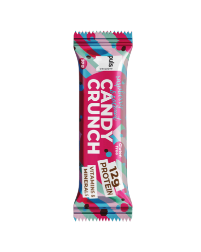 PULS NUTRITION CANDY CRUNCH PROTEIN BAR RASBERRY-COCONUT 50g