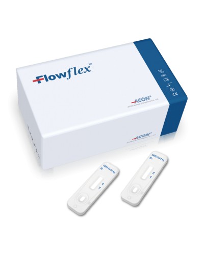 ACON FLOWFLEX SARS-COV-2 & INFLUENZA A/B AG ΣΥΝΔΥΑΣΤΙΚΟ ΤΕΣΤ ΤΑΧΕΙΑΣ ΑΝΙΧΝΕΥΣΗΣ ΑΝΤΙΓΟΝΩΝ SARS-COV-2 & ΓΡΙΠΗΣ Α/Β AG ΜΕ ΡΙΝΙΚΟ ΔΕΙΓΜΑ 25 TEST