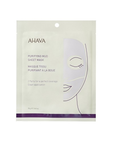 AHAVA PURIFYING MUD SHEET MASK 18GR