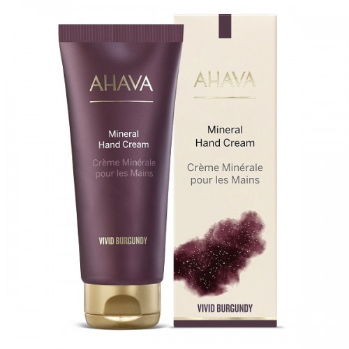 AHAVA VIVID BURGUNDY MINERAL HAND CREAM 100ML