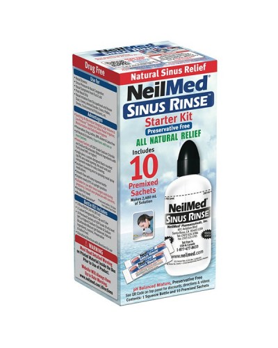 NEILMED SINUS RINSE ΣΥΣΚΕΥΗ ΡΙΝΙΚΗΣ ΠΛΥΣΗΣ + 10 φακελίσκοι