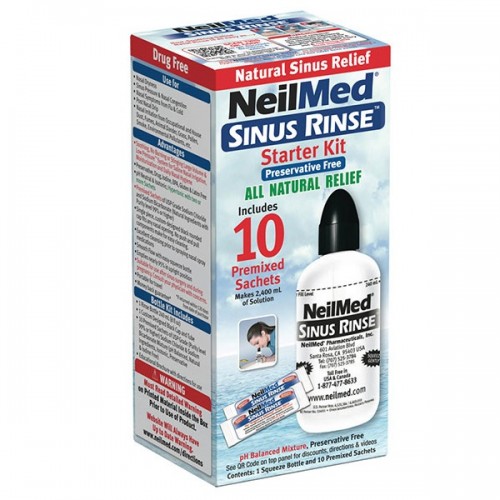 NEILMED SINUS RINSE ΣΥΣΚΕΥΗ ΡΙΝΙΚΗΣ ΠΛΥΣΗΣ + 10 φακελίσκοι