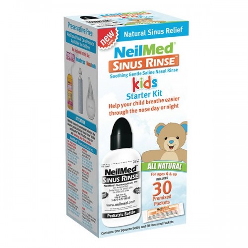 NEILMED SINUS RINSE KIDS ΠΑΙΔΙΑΤΡΙΚΟ ΣΥΣΤΗΜΑ ΡΙΝΙΚΩΝ ΠΛΥΣΕΩΝ + 30 ΦΑΚΕΛΑΚΙΑ