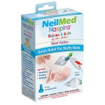 NEILMED NASPIRA BABIES & KIDS ΡΙΝΙΚΟΣ - ΣΤΟΜΑΤΙΚΟΣ ΑΝΑΡΡΟΦΗΤΗΡΑΣ ΓΙΑ ΒΡΕΦΗ & ΠΑΙΔΙΑ 1 αποφρακτήρας + 7 Φίλτρα +