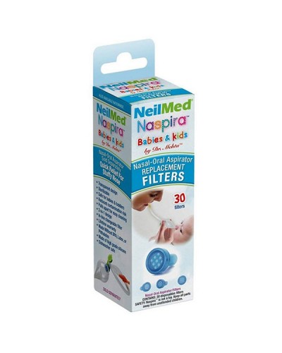 NEILMED NASPIRA BABIES & KIDS NASAL-ORAL ASPIRATOR REPLACEMENT FILTERS 30τμχ