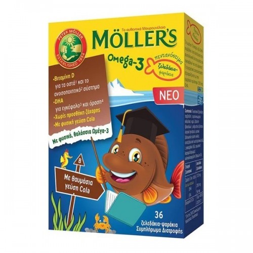 MOLLERS OMEGA-3 ΜΕ ΓΕΥΣΗ COLA 36 ζελεδάκια