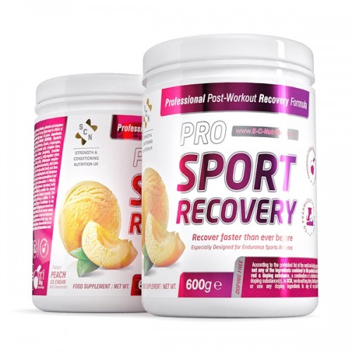SCNUTRITION PRO SPORT RECOVERY PEACH ICE CREAM WITH SWEETENERS 600GR