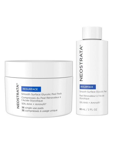NEOSTRATA RESURFACE SMOOTH SURFACE DAILY PEEL 10 AHA 36 PADS & 60ML