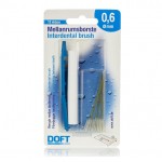 DOFT INTERDENTALS ΜΕΣΟΔΟΝΤΙΑ ΒΟΥΡΤΣΑΚΙΑ 0.6MM 12ΤΜΧ