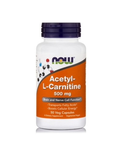 NOW ACETYL L-CARNITINE 500MG 50VEG. CAPS