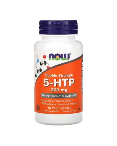 NOW 5-HTP DOUBLE STRENGTH 200MG 60VEG. CAPS