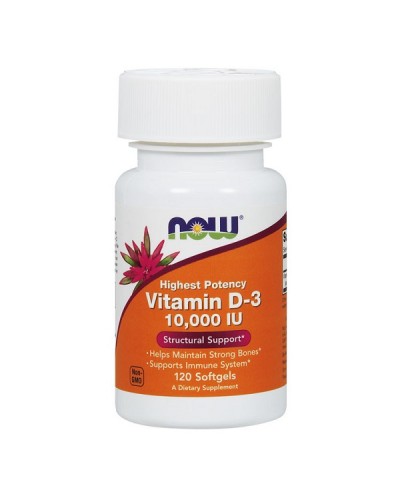 NOW VITAMIN D-3 10.000IU 120SOFTGELS