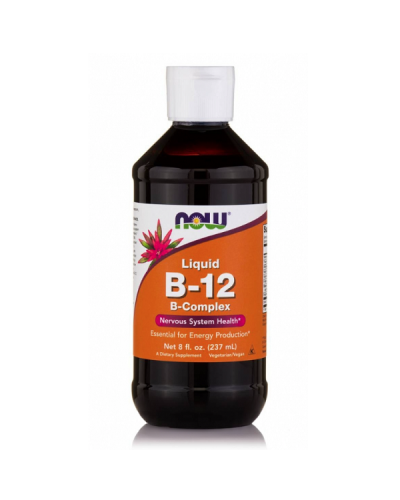 NOW LIQUID B-12 COMPLEX - VEGETARIAN 8 OZ (237ML)