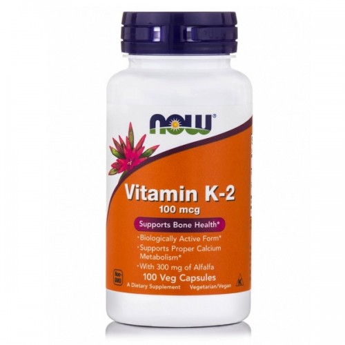 NOW VITAMIN K-2 100mcg 100Veg.caps NOW VITAMIN K-2 100mcg 100Veg.caps