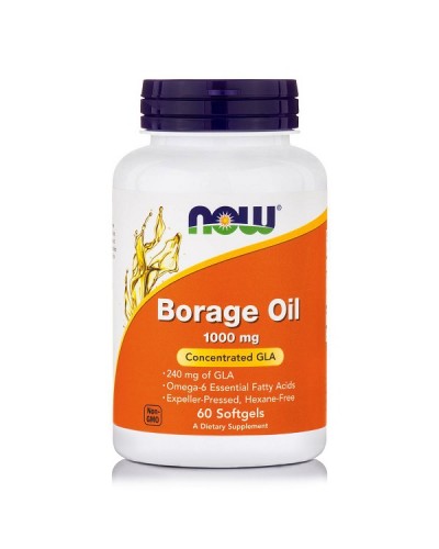 NOW BORAGE OIL 1000MG 60SOFTGELS