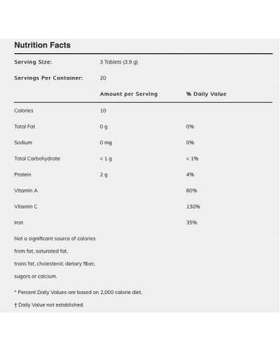 NOW CHLORELLA 1000MG 60TABS