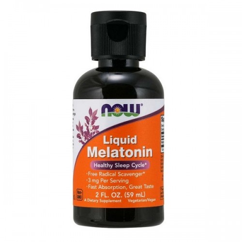 NOW MELATONIN 3MG 2OZ 60ML