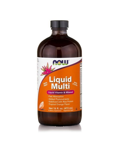 NOW LIQUID MULTI VITAMIN TROPICAL ORANGE FLAVOR 473ML