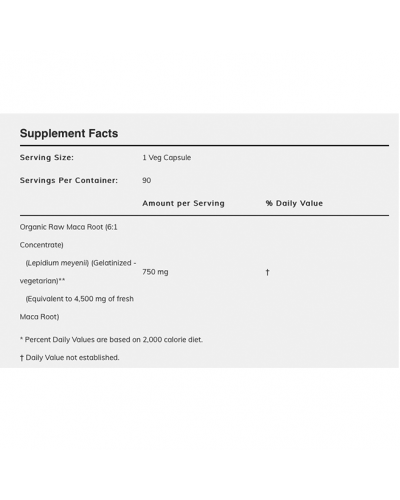 NOW MACA 750MG 90VEG. CAPS