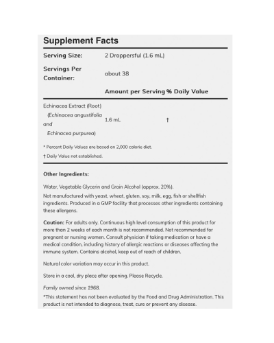 NOW ECHINACEA EXTRACT LIQUID 59ML