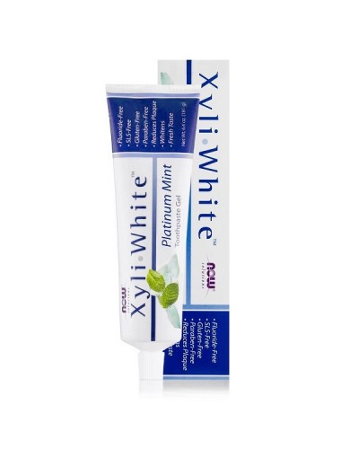 NOW XYLIWHITE PLATINUM MINT TOOTHPASTE GEL WITH BAKING SODA 181G 