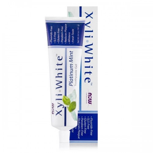 NOW XYLIWHITE PLATINUM MINT TOOTHPASTE GEL WITH BAKING SODA 181G 