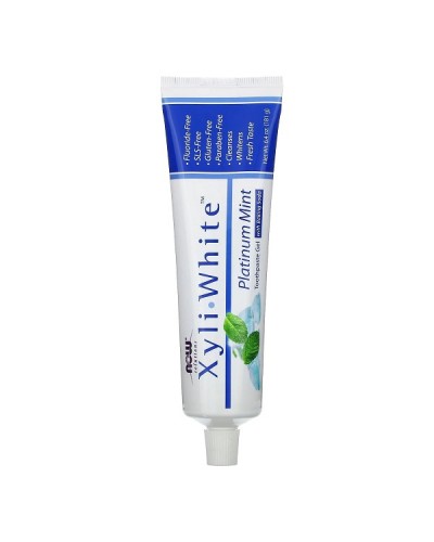 NOW XYLIWHITE PLATINUM MINT TOOTHPASTE GEL WITH BAKING SODA 181G 