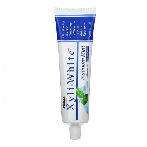 NOW XYLIWHITE PLATINUM MINT TOOTHPASTE GEL WITH BAKING SODA 181G 