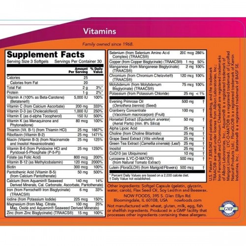 NOW EVE WOMAN\'S MULTIPLE VITAMIN 30SOFTGELS NOW EVE WOMAN\'S MULTIPLE VITAMIN 30SOFTGELS