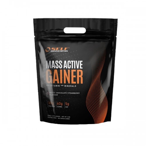 SELF OMNINUTRITION MASS ACTIVE GAINER WHITE CHOCOLATE STRAWBERRY 2KG