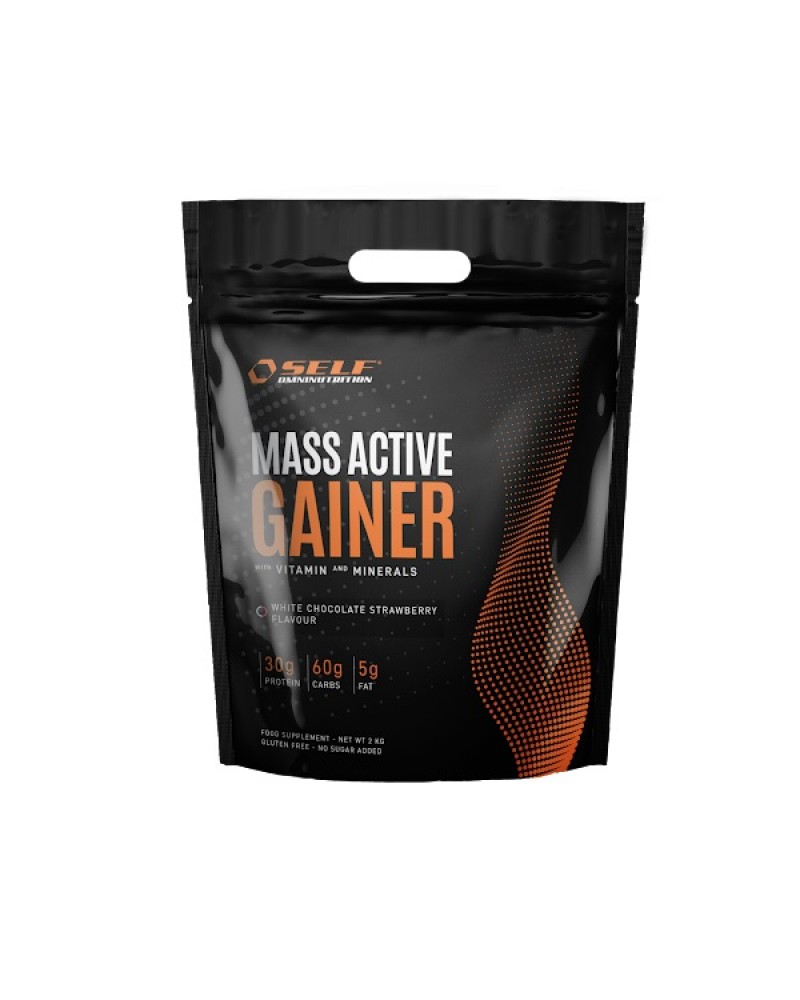 SELF OMNINUTRITION MASS ACTIVE GAINER WHITE CHOCOLATE STRAWBERRY 2KG