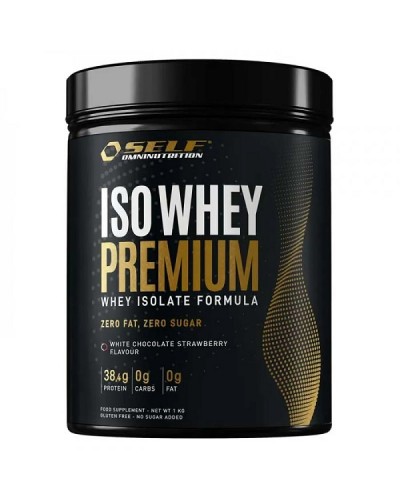 SELF OMNINUTRITION ISO WHEY PREMIUM 1KG WHITE CHOCOLATE - STRAWBERRY