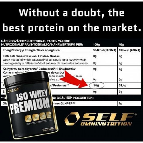 SELF OMNINUTRITION ISO WHEY PREMIUM 1KG CAPPUCCINO