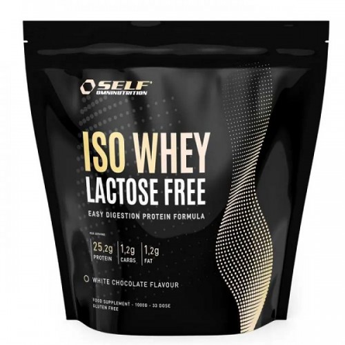 SELF OMNINUTRITION ISO WHEY LACTOSE FREE 1KG WHITE CHOCOLATE