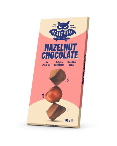 HEALTHY CO HAZELNUT CHOCOLATE ΣΟΚΟΛΑΤΑ ΦΟΥΝΤΟΥΚΙ 100GR