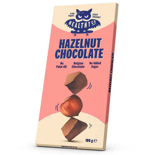 HEALTHY CO HAZELNUT CHOCOLATE ΣΟΚΟΛΑΤΑ ΦΟΥΝΤΟΥΚΙ 100GR