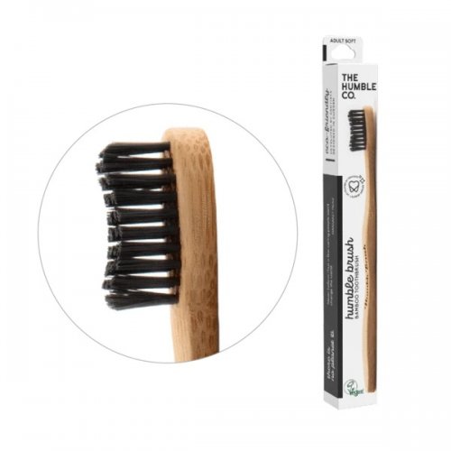 THE HUMBLE CO. TOOTHBRUSH ADULT SOFT BLACK 1ΤΜΧ