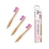 THE HUMBLE CO. HUMBLE BRUSH ΟΔΟΝΤΟΒΟΥΡΤΣΑ ΕΝΗΛΙΚΩΝ BAMBOO SOFT ΜΩΒ & 3 ΚΕΦΑΛΕΣ ΑΝΤΙΚΑΤΑΣΤΑΣΗΣ