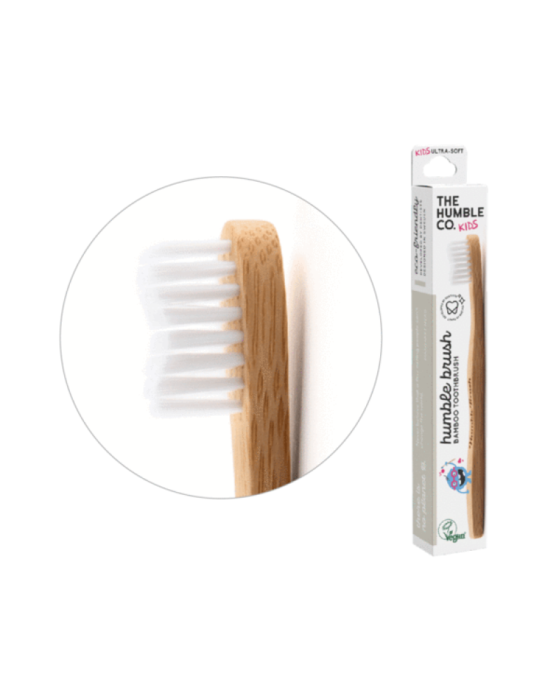 THE HUMBLE CO. TOOTHBRUSH KIDS WHITE ULTRA SOFT 1ΤΜΧ