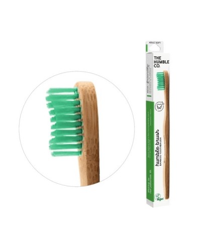 THE HUMBLE CO. TOOTHBRUSH ADULT SOFT GREEN 1ΤΜΧ 