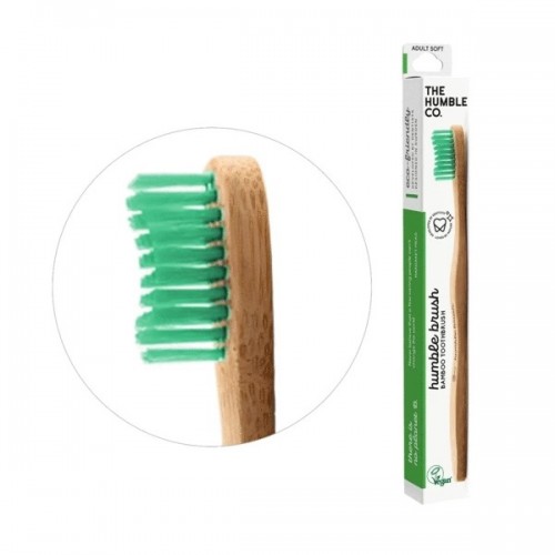 THE HUMBLE CO. TOOTHBRUSH ADULT SOFT GREEN 1ΤΜΧ 