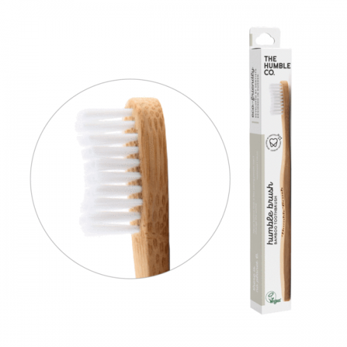 THE HUMBLE CO. TOOTHBRUSH ADULT MEDIUM WHITE 1ΤΜΧ