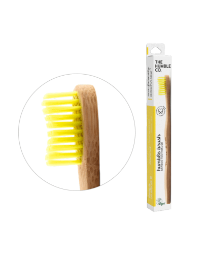 THE HUMBLE CO. TOOTHBRUSH ADULT MEDIUM YELLOW 1ΤΜΧ